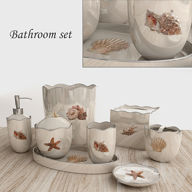 Bathroom set 3ds Max - thumbnail 1