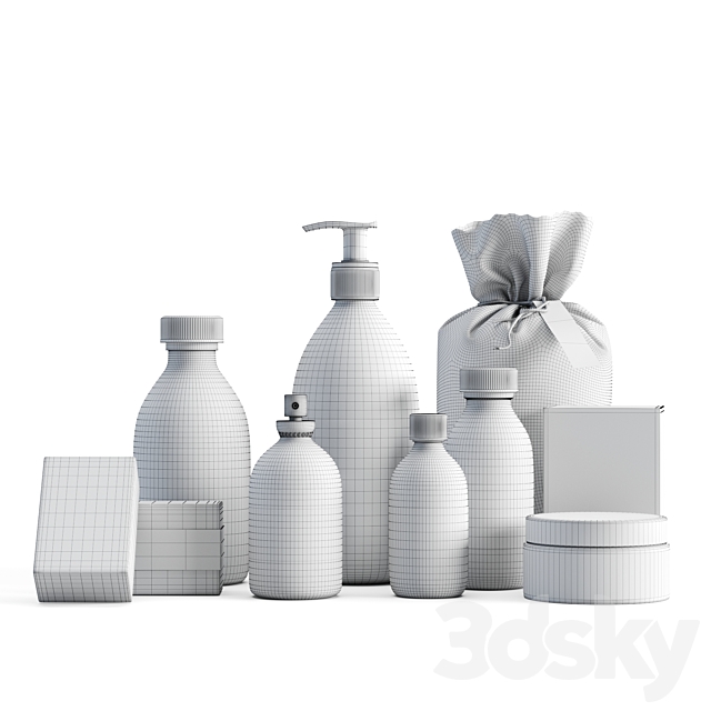 Bathroom set “Cote Bastide Argan” 3DS Max Model - thumbnail 2