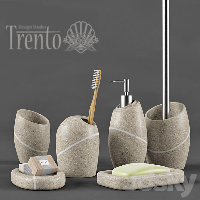 Bathroom Trento Sea Stone 3DS Max Model - thumbnail 1