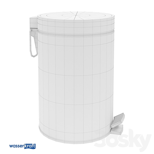 Bucket 5L_K-635WHITE _ОМ 3DS Max Model - thumbnail 2