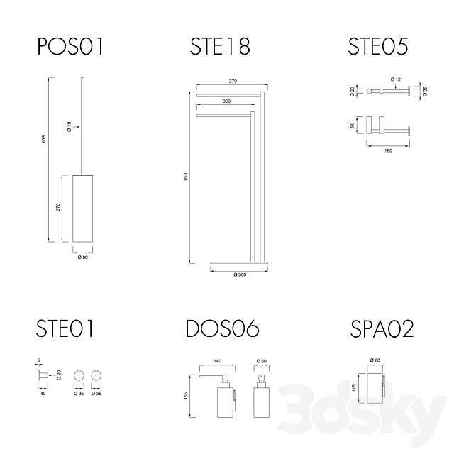 CEA Stem accessories 3DS Max Model - thumbnail 3