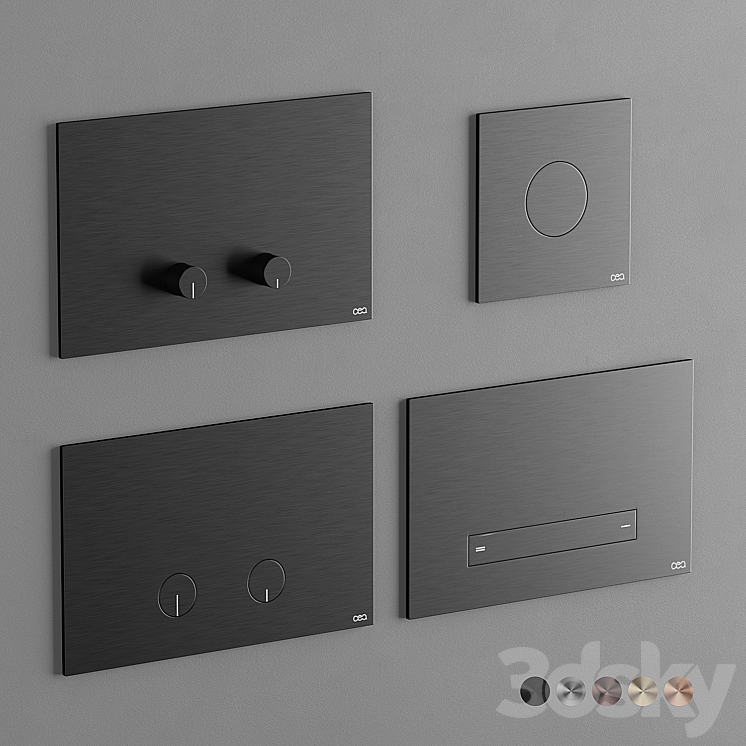 Cea Wc Plates 3DS Max - thumbnail 1