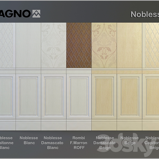 Ceramic tile Ragno Noblesse series 3DS Max Model - thumbnail 1