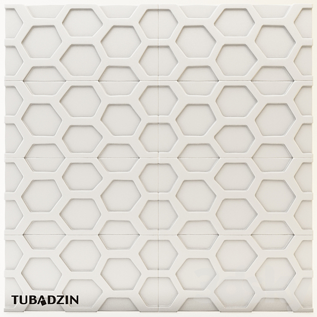 Ceramic tiles Tubadzin All In White 3ds Max - thumbnail 1