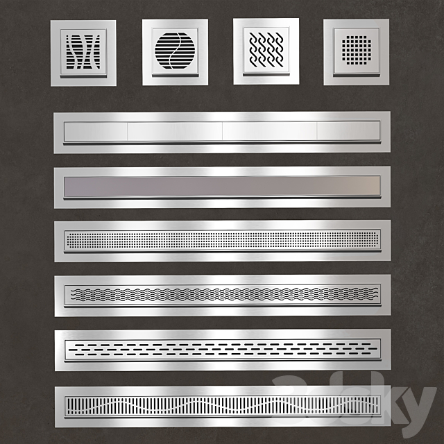 Channels and lattices ACO set 1 3DS Max Model - thumbnail 2