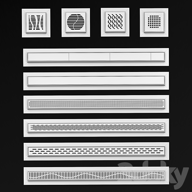 Channels and lattices ACO set 1 3DS Max Model - thumbnail 3