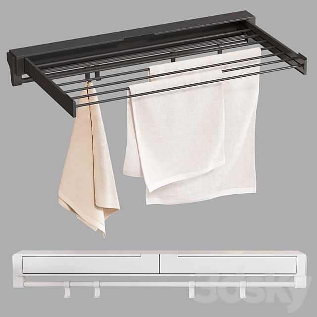 Clothes dryer 3DS Max Model - thumbnail 2