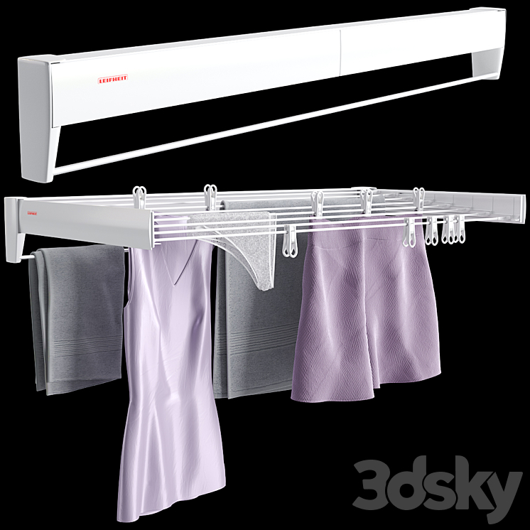 Clothes Dryer Leifheit Telegant 81 Protect Plus 3DS Max - thumbnail 1