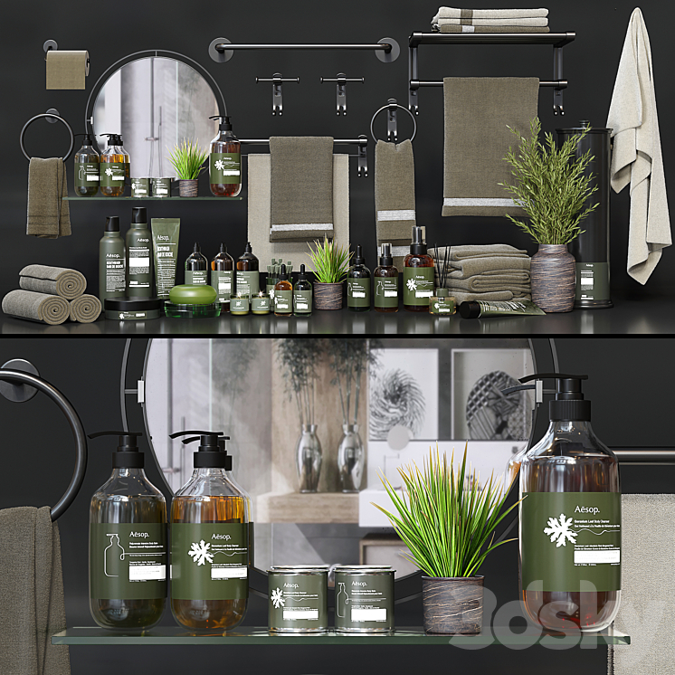 Collaction Accessories Bathroom Vol 3 3DS Max - thumbnail 1