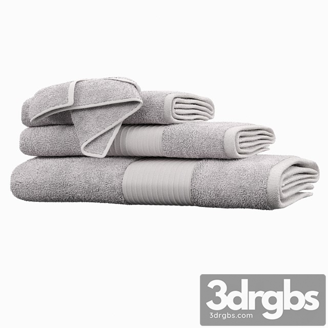 Cotton Bath Towel 3dsmax Download - thumbnail 1