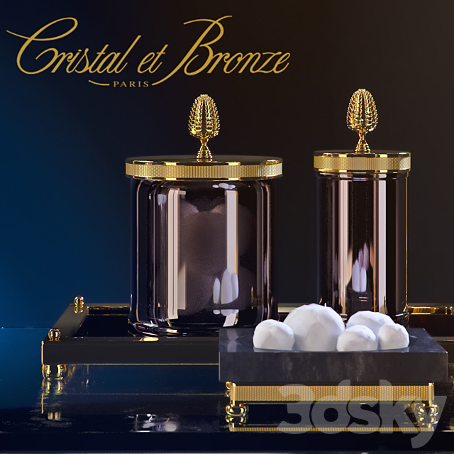 Cristal Et Bronze – Prestige – Cisele Obsidienne 3DS Max Model - thumbnail 2