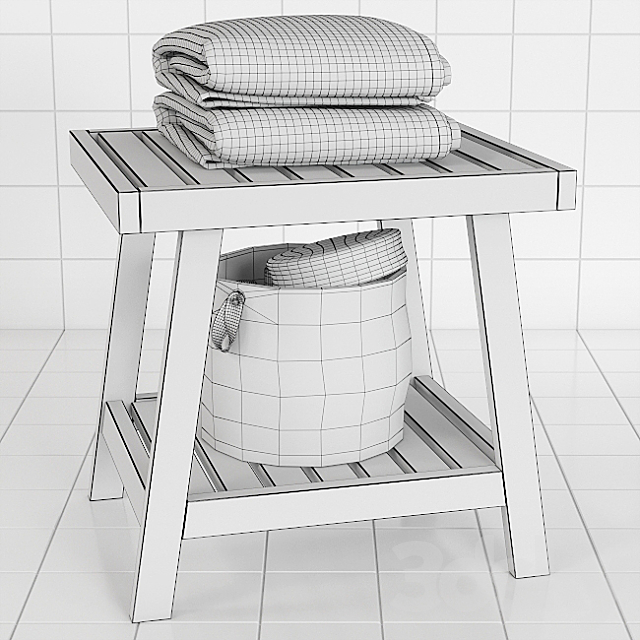 Decor for bathroom 001 3ds Max - thumbnail 2