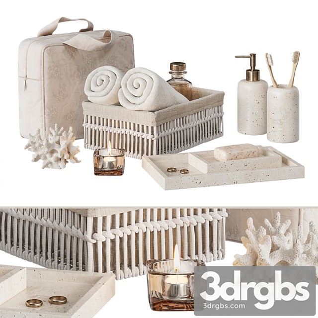 Decor For The Bathroom Zara Home 3 3dsmax Download - thumbnail 1