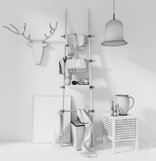 decor san site + Ladder-hanger 3ds Max - thumbnail 2