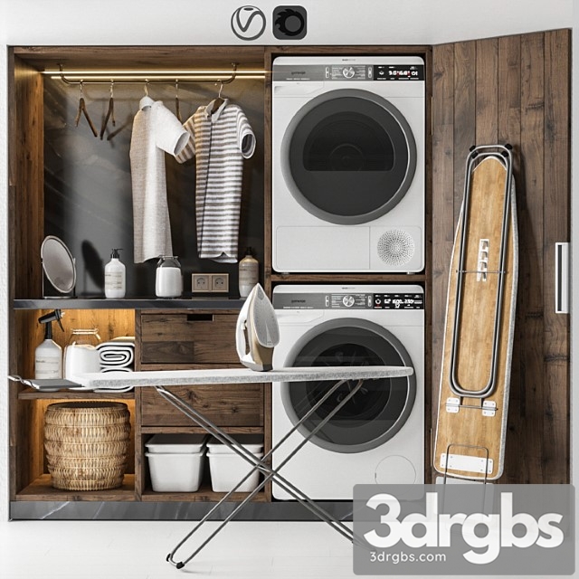 Decor Set For Laundry Gorenje 3dsmax Download - thumbnail 1