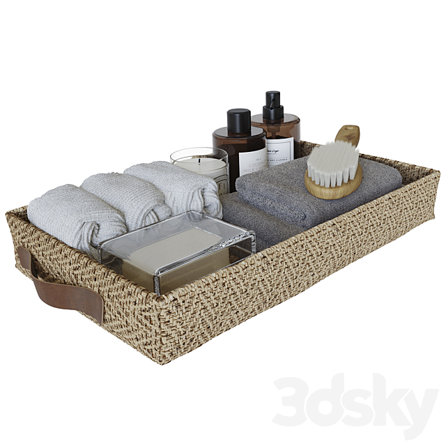 Decorative bathroom set 16 3DS Max Model - thumbnail 2