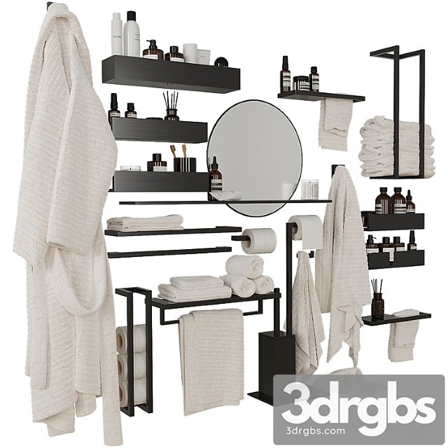 Decorative Bathroom Set 204 3dsmax Download - thumbnail 1