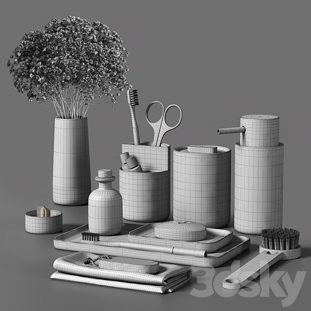 Decorative set 046 3DS Max Model - thumbnail 4