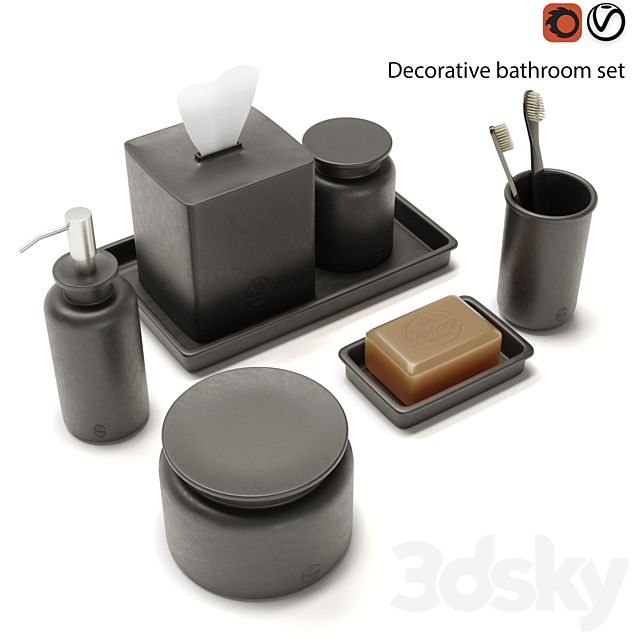 Decorative set 3DS Max Model - thumbnail 2