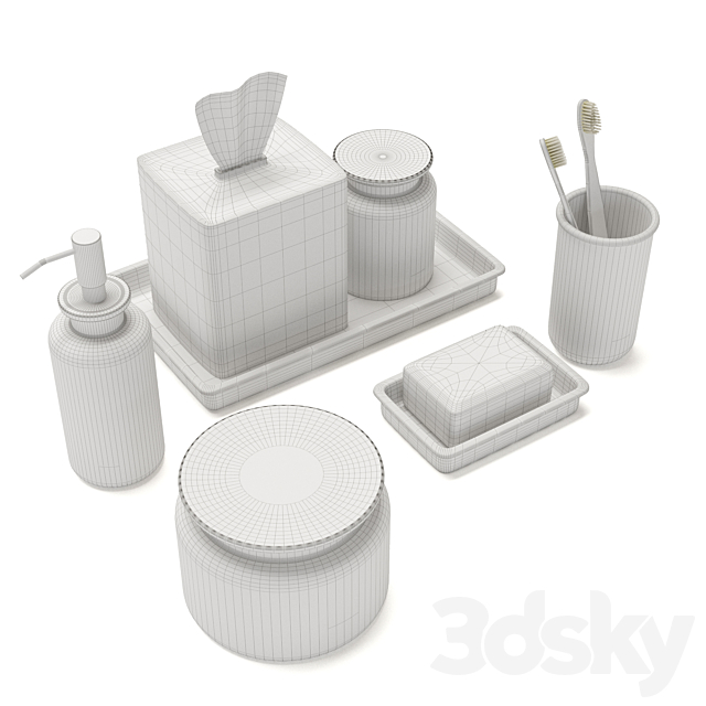 Decorative set 3DS Max Model - thumbnail 3