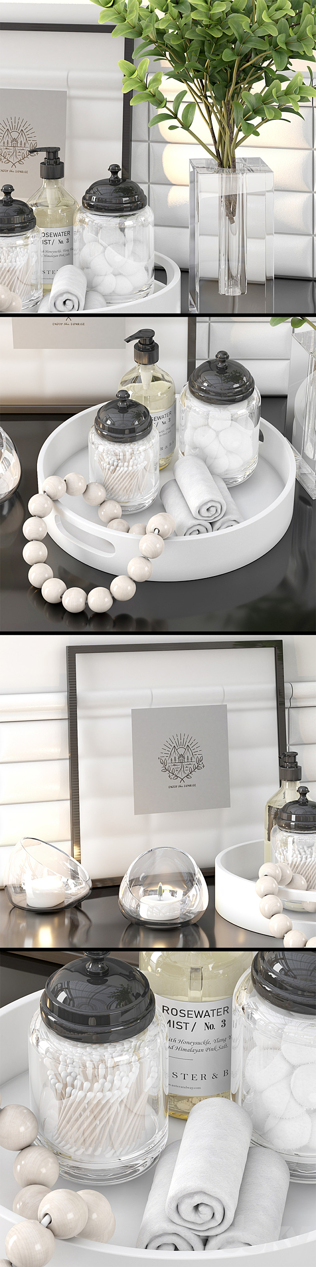 DECORATIVE SET BY SELIVERSTONE №6 FOR BATHROOM 3ds Max - thumbnail 2