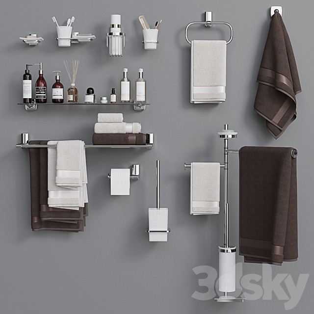Decorative set for a bathroom 7 3DSMax File - thumbnail 2