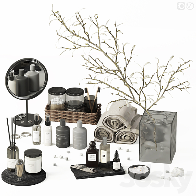 Decorative set for the bathroom – 10 3ds Max - thumbnail 1