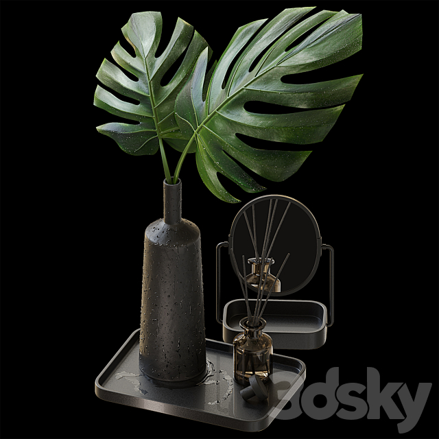 Decorative set ZARA HOME 01 3DS Max Model - thumbnail 2