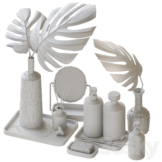 Decorative set ZARA HOME 01 3DS Max Model - thumbnail 5