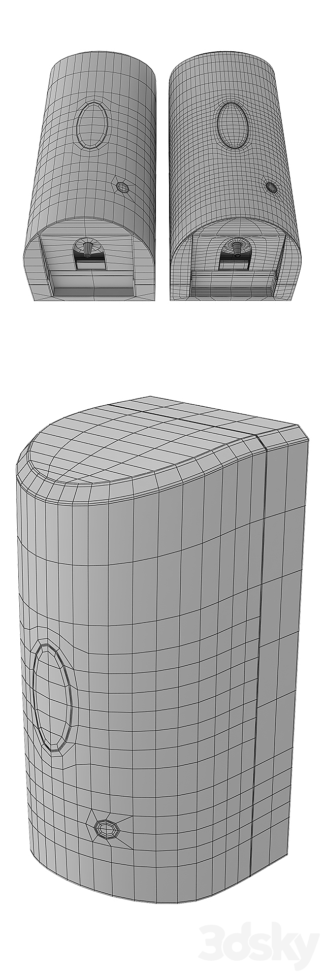 Dispenser for disinfection Ksitex ADD-7960B _ W 3DS Max Model - thumbnail 3