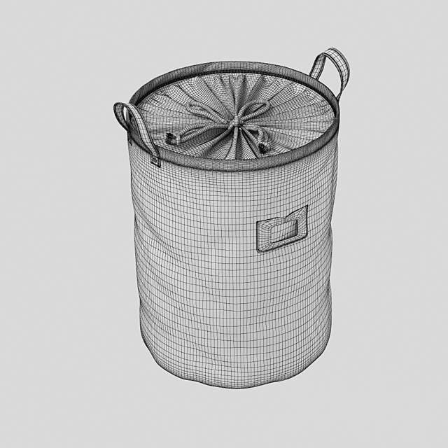 DOKEHOM Large Laundry Basket 3DS Max Model - thumbnail 3