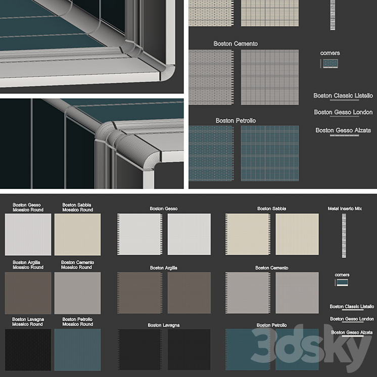 Fap ceramiche BOSTON complete catalog 3DS Max - thumbnail 2