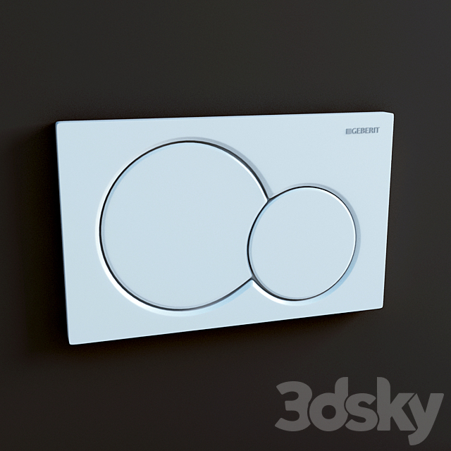 GEBERIT flushing Sigma01 3DS Max Model - thumbnail 1