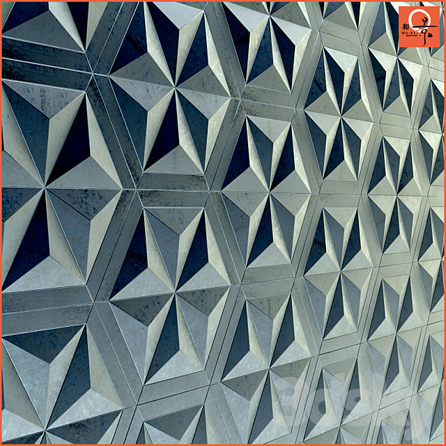 Glazed stoneware tiles – Origami 3ds Max - thumbnail 2