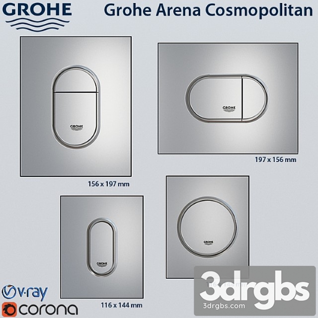 Grohe Arena Cosmopolitan 3dsmax Download - thumbnail 1