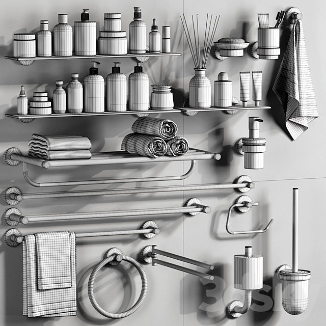 Grohe Essentials accessories 3DSMax File - thumbnail 6
