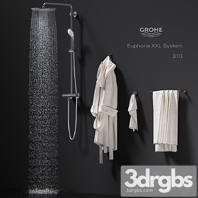 GROHE Euphoria XXL System 310 3dsmax Download - thumbnail 1