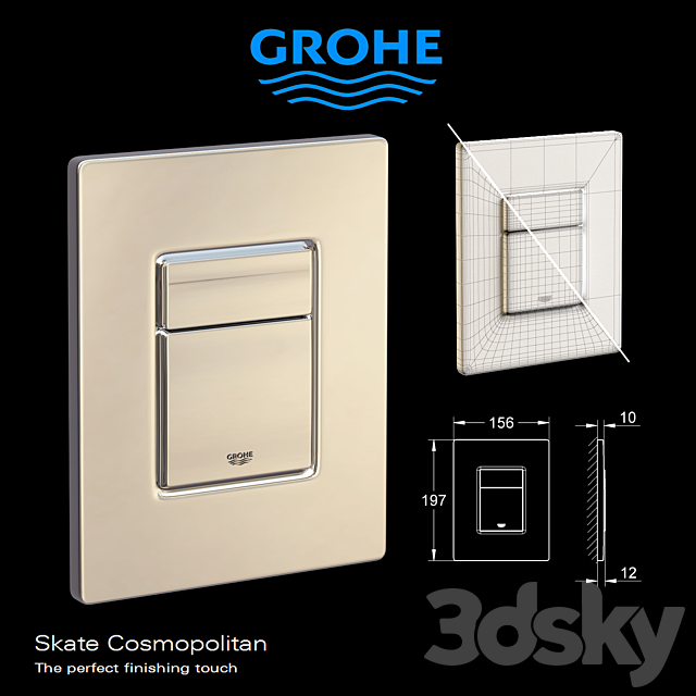 Grohe Skate Cosmopolitan 3DS Max Model - thumbnail 2