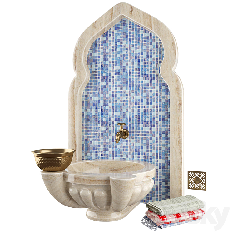 Hammam set 2 3DS Max - thumbnail 1