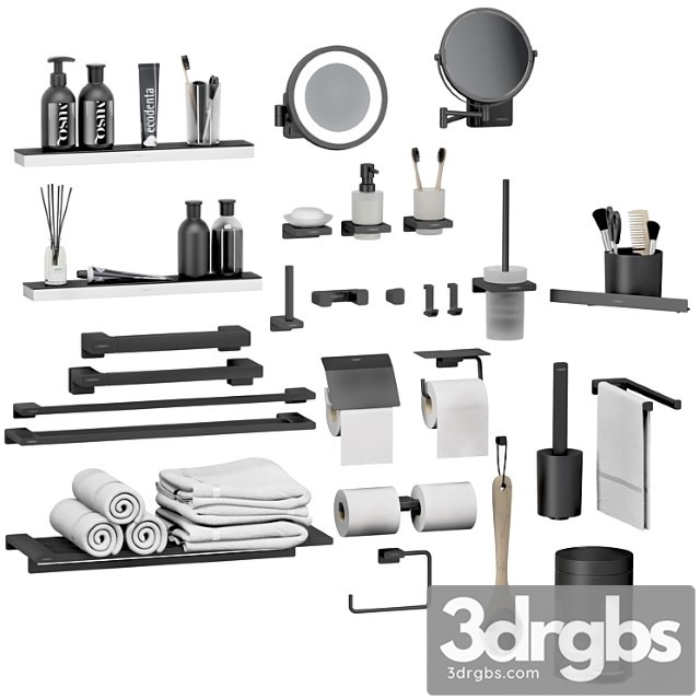 Hansgrohe set of bathroom accessories and decor - thumbnail 1