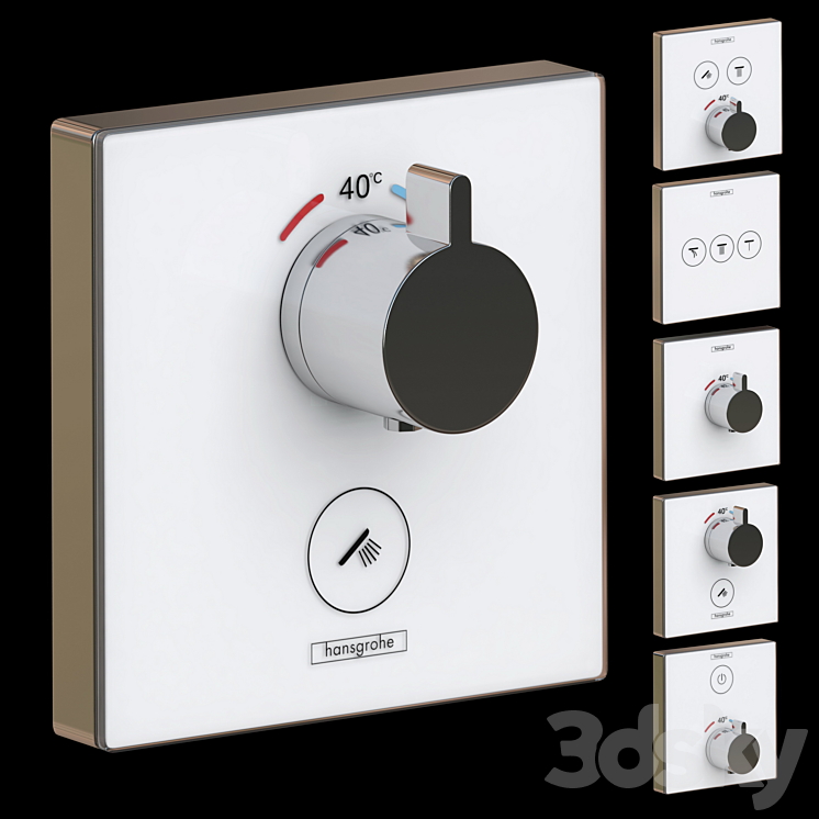 Hansgrohe ShowerSelect Thermostat 3DS Max - thumbnail 1