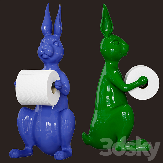 Hare _ Rabbit – Toilet roll holder 3DS Max Model - thumbnail 2