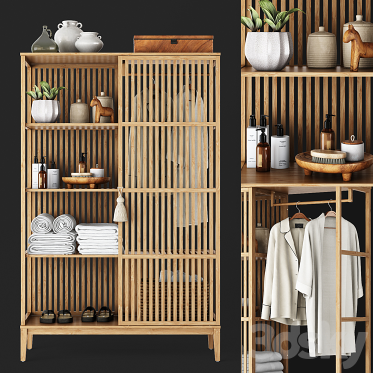 IKEA Nordkisa Spa Wardrobe 3DS Max - thumbnail 1