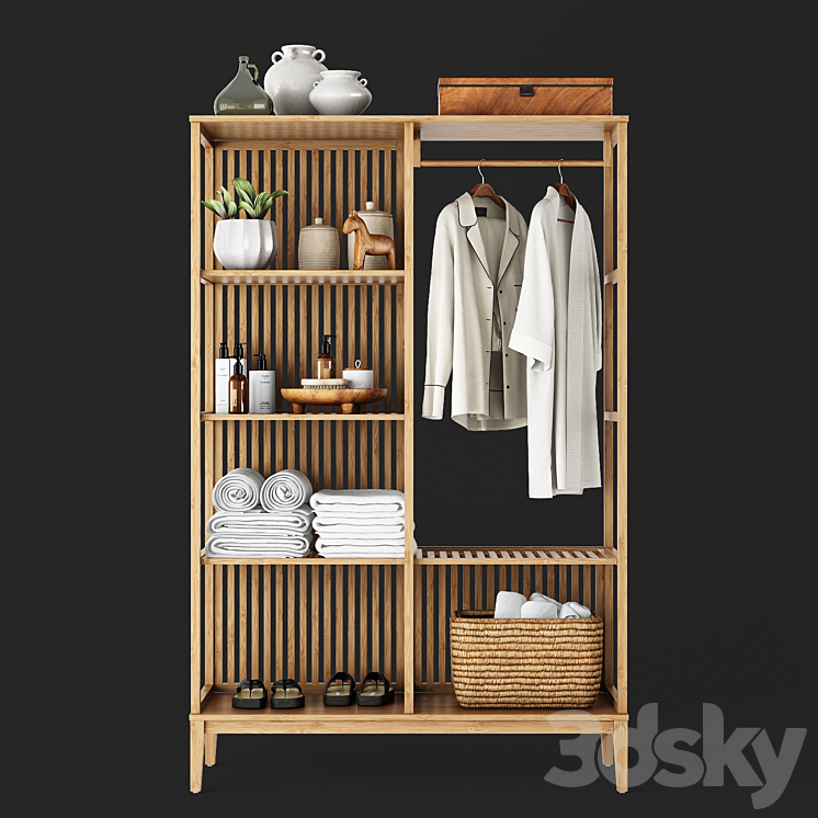 IKEA Nordkisa Spa Wardrobe 3DS Max - thumbnail 2