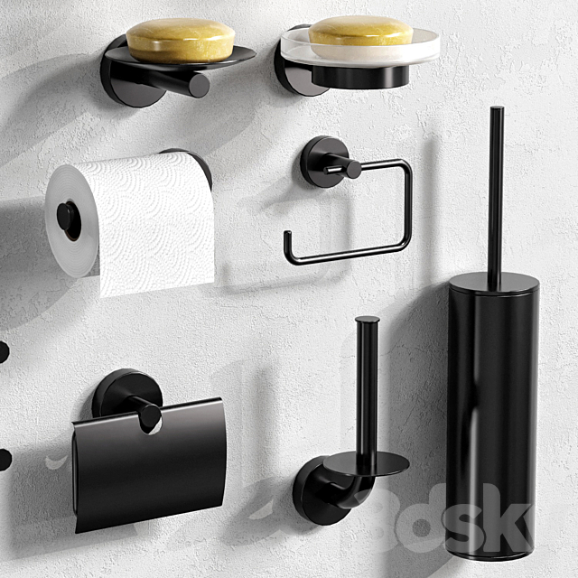 INDA FORUM bathroom accessories 3DS Max Model - thumbnail 4