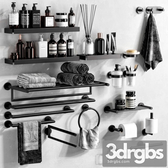 Inda Gealuna Bathroom Accessories 3dsmax Download - thumbnail 1