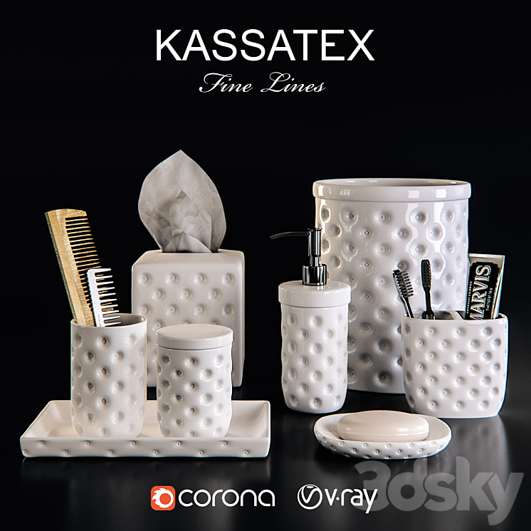Kassatex Home – Savoy Accessories 3DS Max - thumbnail 2