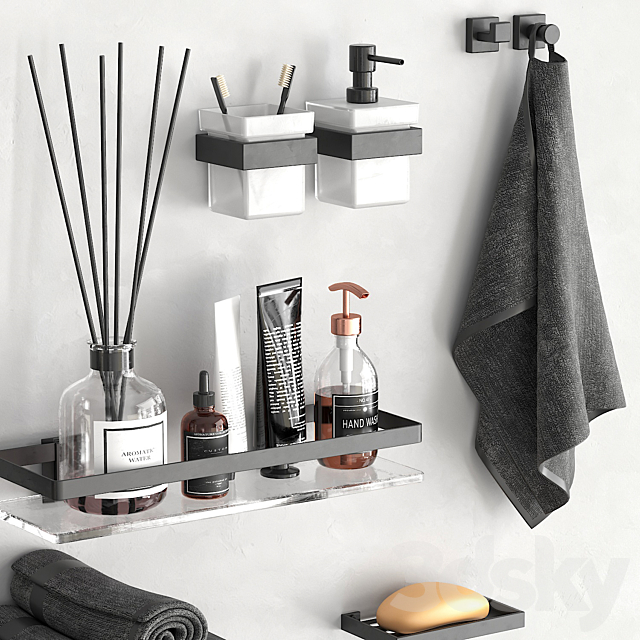 KES Bathroom accessories 5 3DS Max Model - thumbnail 3