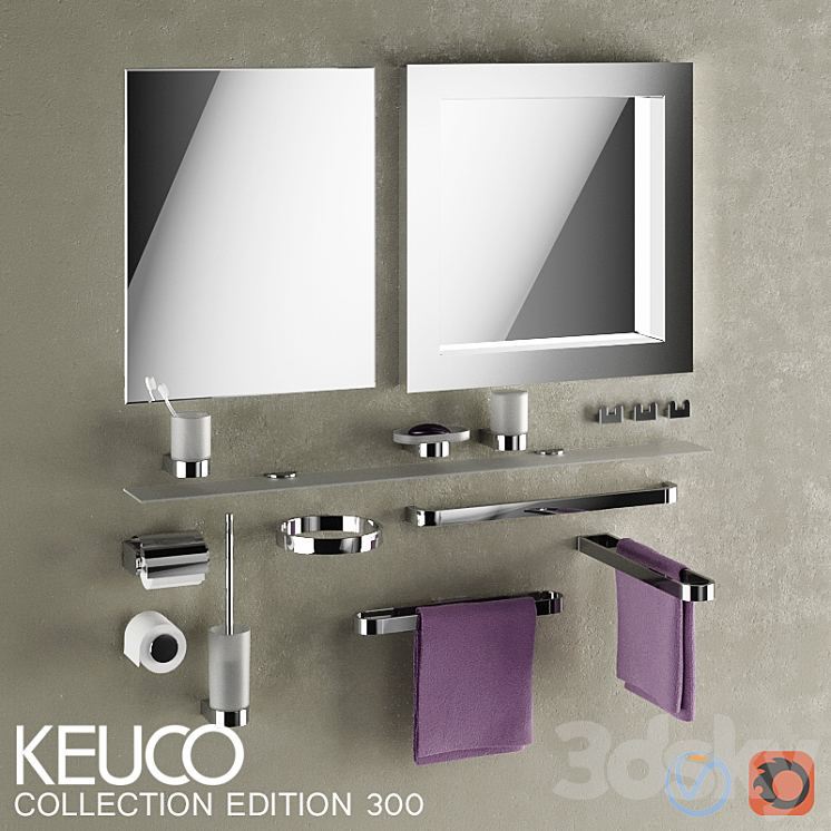 KEUCO \/ EDITION 300 3DS Max - thumbnail 1