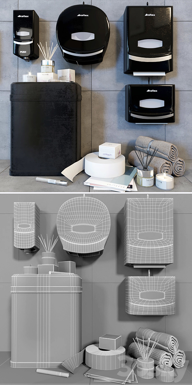 Ksitex_decorative set for bathroom 3DSMax File - thumbnail 3
